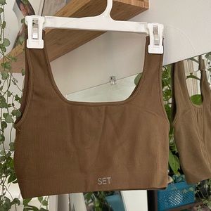 SET Active - Sculptflex Box Bra - Penny Brown